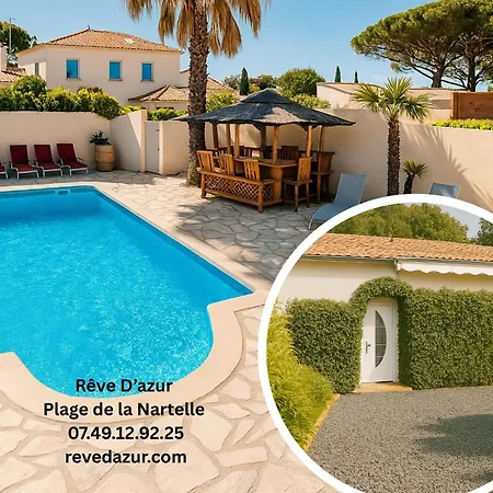 T2 - Reve D'azur 20m2 Bord De - Piscine Partagee - Parking - Bbq - Draps Inclus * Σαιντ-Μαξίμ