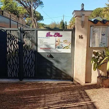 T2 - Reve D'azur 20m2 Bord De - Piscine Partagee - Parking - Bbq - Draps Inclus アパート