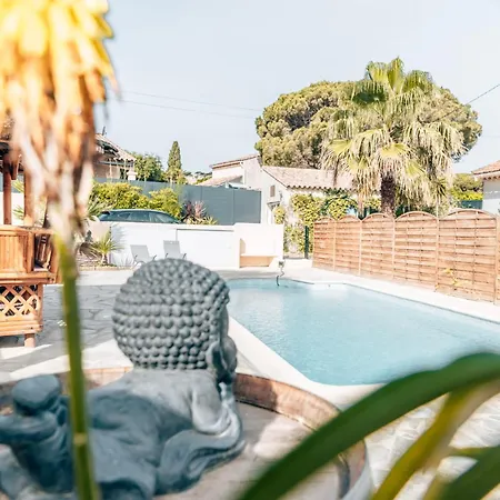 T2 - Reve D'azur 20m2 Bord De - Piscine Partagee - Parking - Bbq - Draps Inclus Apartament *